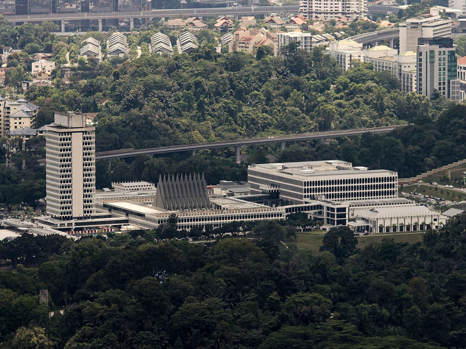 Parliament House, Kuala Lumpur, seen from above today